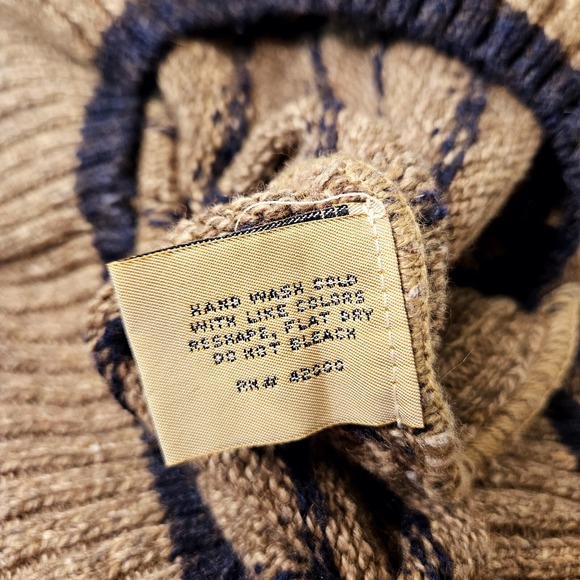 NWT Naturals Northwest Territory Mens Sweater LARGE Brown w/ Blue Birds-Eye Core - Picture 7 of 7